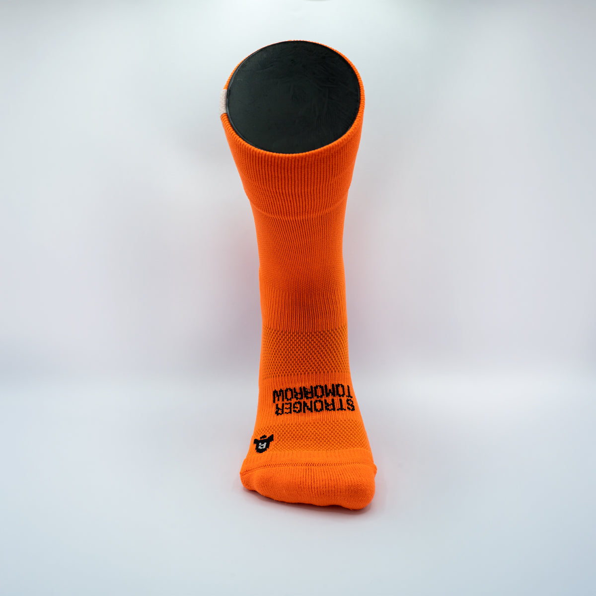 RCKT Neon Orange Socken mit „STRONG TODAY – STRONGER TOMORROW“-Print