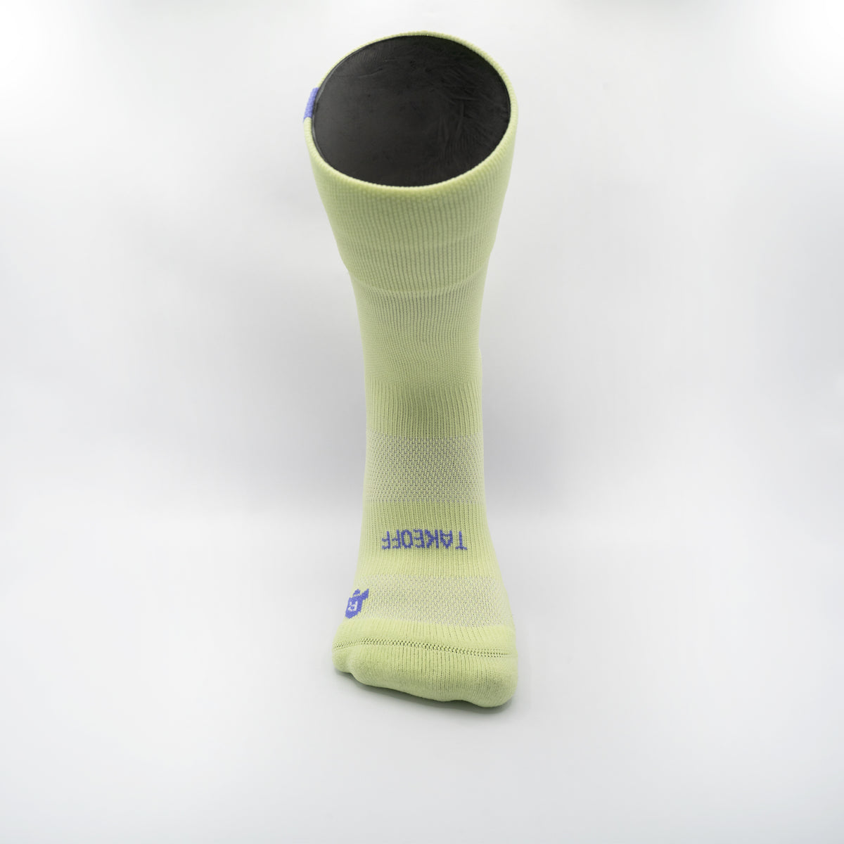 RCKT Signature Lime Performance-Socken mit Raketen-Print